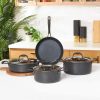 Induction Cookware | Karaca Karaca Biodiamond Pro 7-Piece Non-Stick Induction Cookware Set, Black