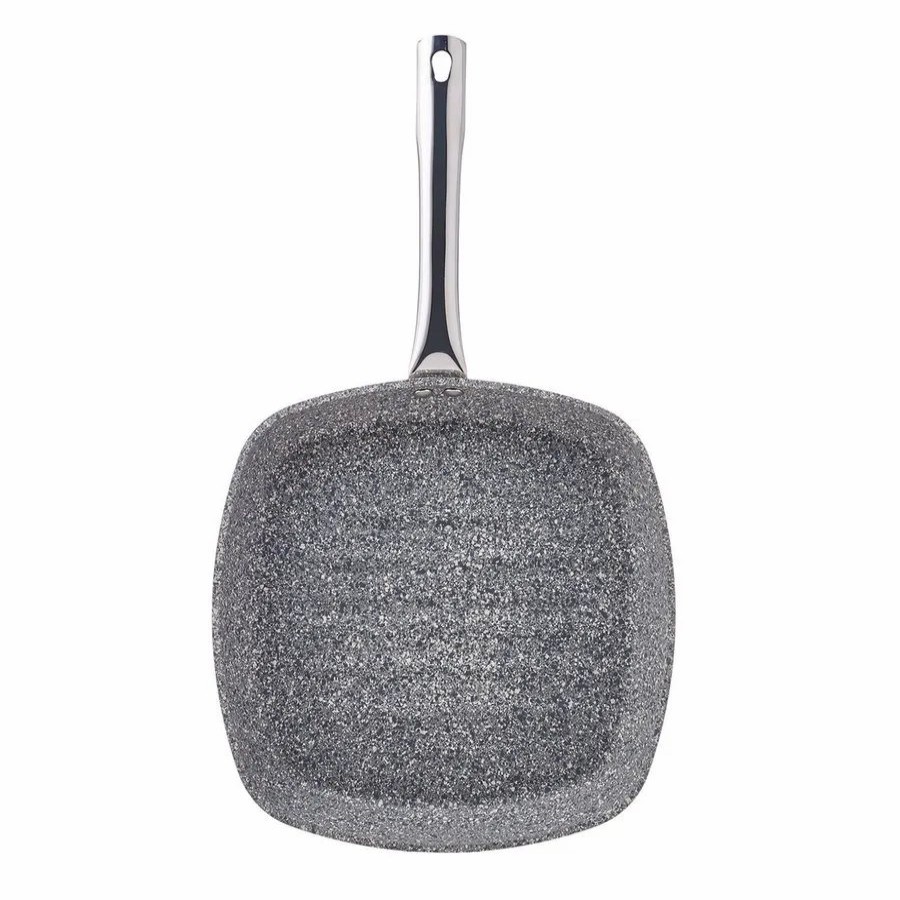 Pans | Karaca Karaca Vierno Biogranite Griddle Pan, 28Cm, Grey