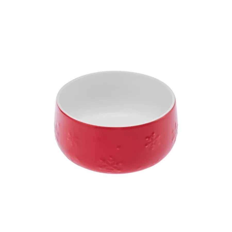 Bowls | Karaca Karaca New Year Christmas Porcelain Dipping Dish, 15Cm, Red