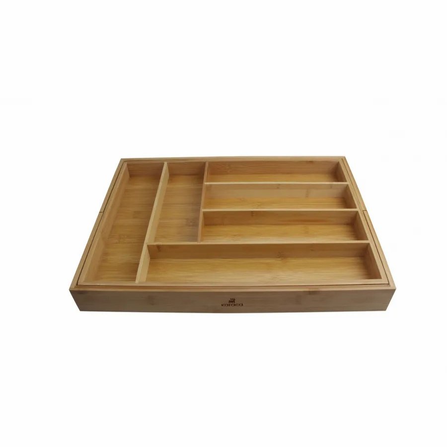 Kitchen Gadgets | Karaca Karaca Kitchen Utensil Drawer Organizer, 58.5Cmx43Cmx4.8Cm, Bamboo