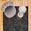 Scandinavian Rugs | Kasmir Rugs Kasmir Rugs 724 Scandinavian Rollo Rug, 120Cmx180Cm, Black Grey