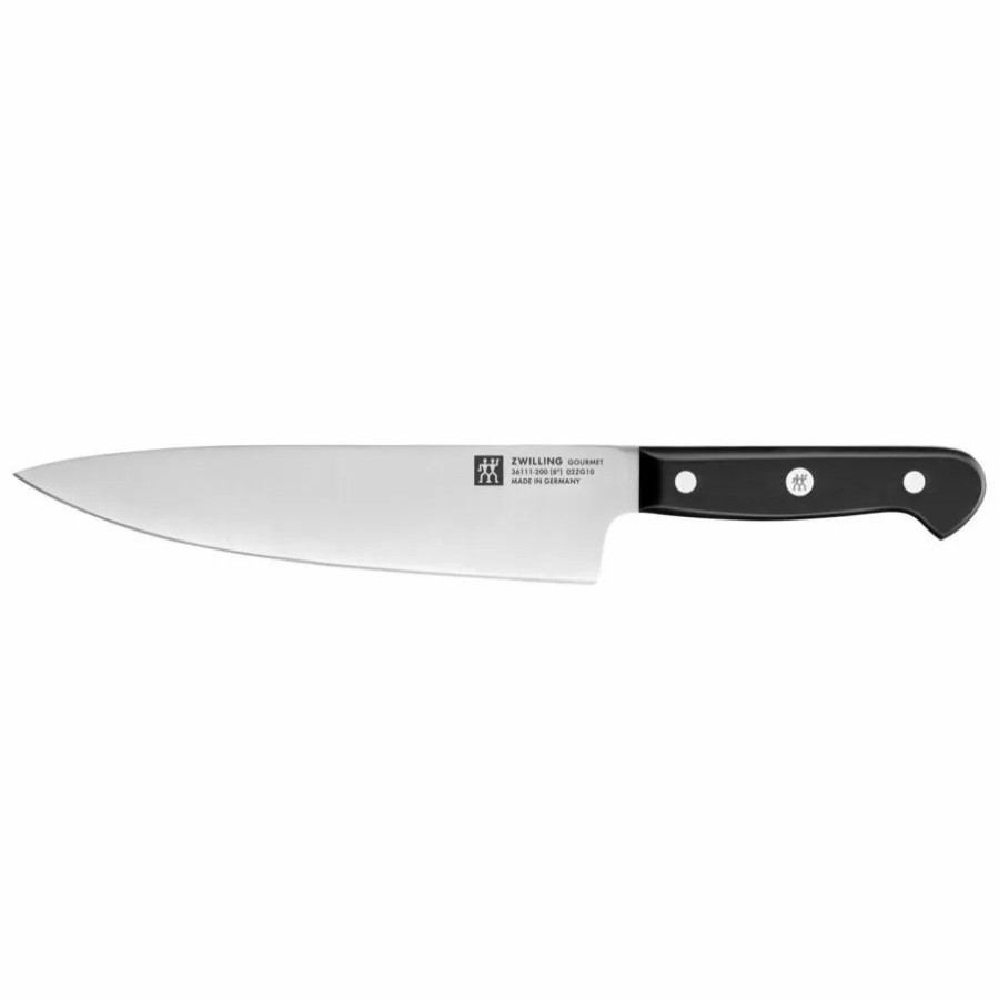 Chef Knife | Zwilling Zwilling Gourmet Chef Knife, 20Cm, Black Silver