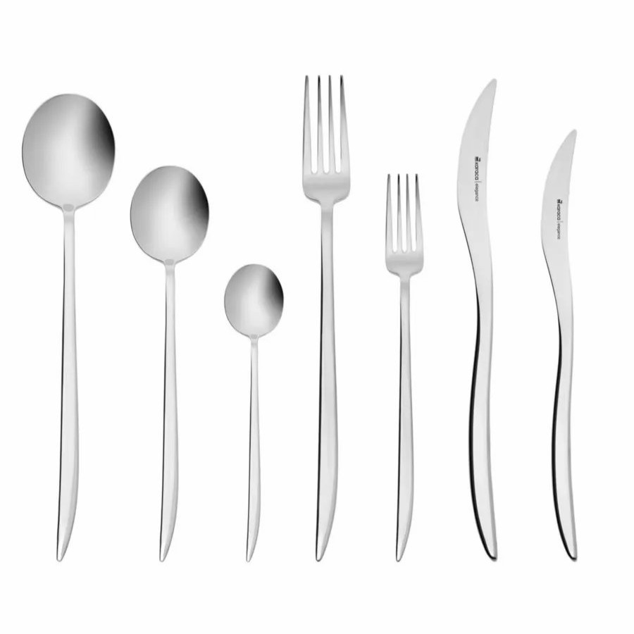 Cutlery Sets | Karaca Karaca Amour 84 Piece Stainless Steel Cutlery Set For 12 People, Silver