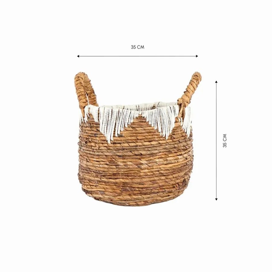 Home Storage | Karaca Home Karaca Home Bali Tria Storage Basket, 35Cm, Brown