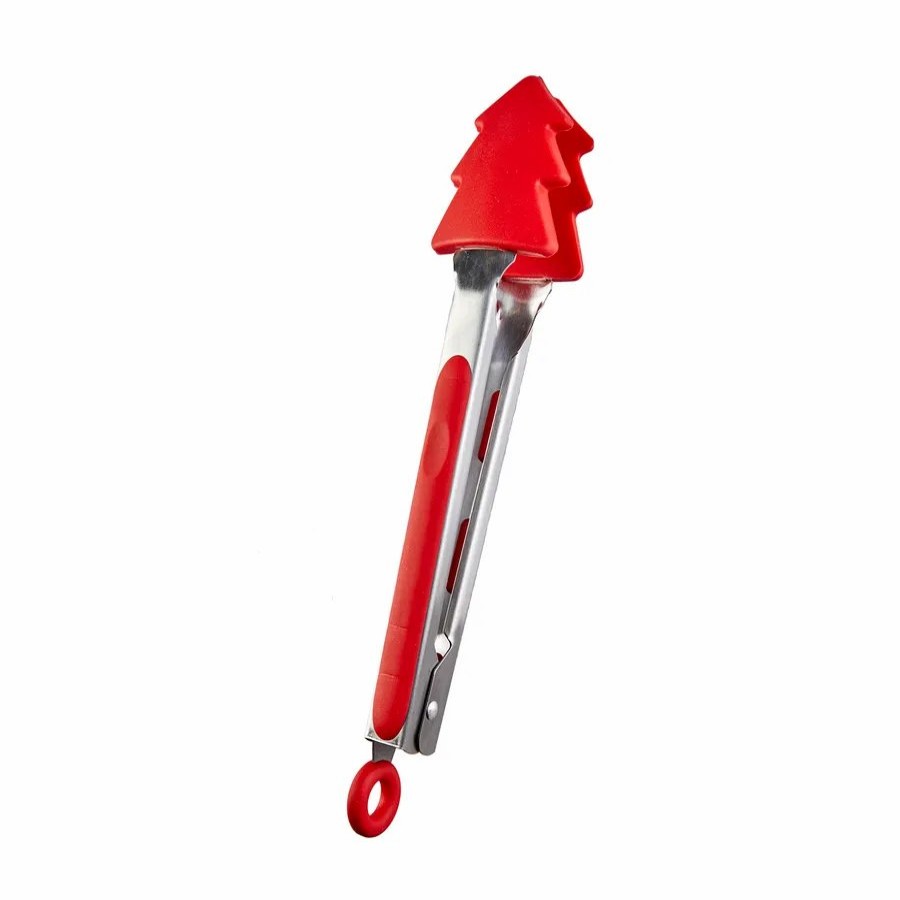 Kitchen Utensils | Crick Crack Crick Crack Alp Tong, 25Cm, Red Silver