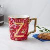 Mugs | Karaca Karaca Flower Porcelain Letter Z Mug, 350Ml, Multi