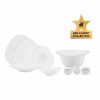 Fine Pearl Dinner Sets | Karaca Karaca Red Carpet Collection Fine Pearl Extra Tristan 62-Piece Dinner Set For 12 People, White Gold