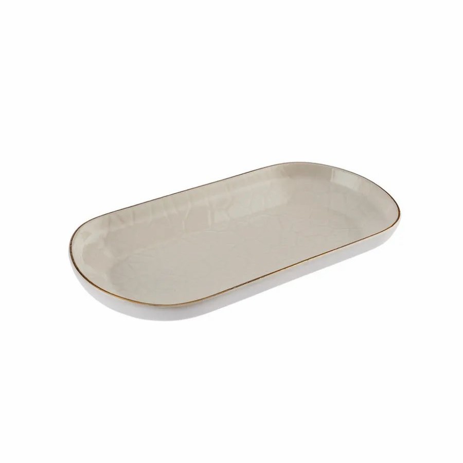 Serving Platters | Karaca Karaca Calvin Ceramic Serving Platter, 26Cm, Multi