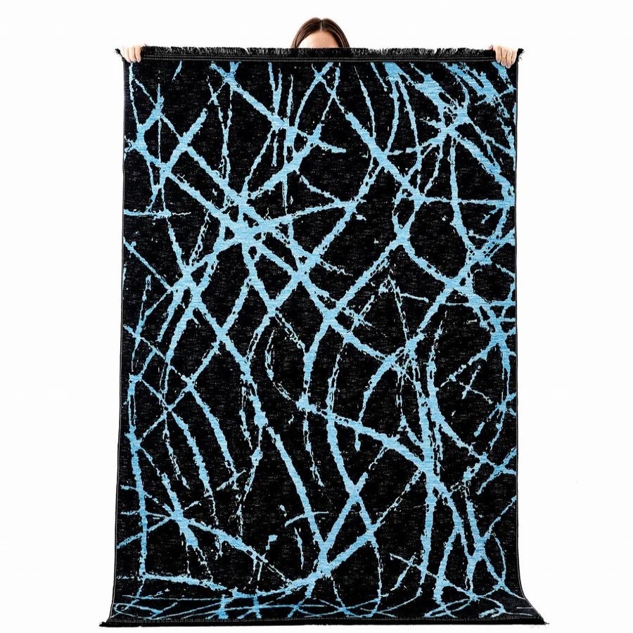 Modern Rugs | Kasmir Rugs Kasmir Rugs Decorative Art Trend Iceberg Rug, 120Cmx180Cm, Black Multi