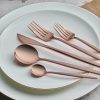 Cutlery Sets | Karaca Karaca Orion 30 Piece Stainless Steel Cutlery Set For 6 People, Matte Rose Gold