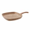 Pans | Karaca Karaca Biogranite Griddle Pan, 28Cm, Wood Silver