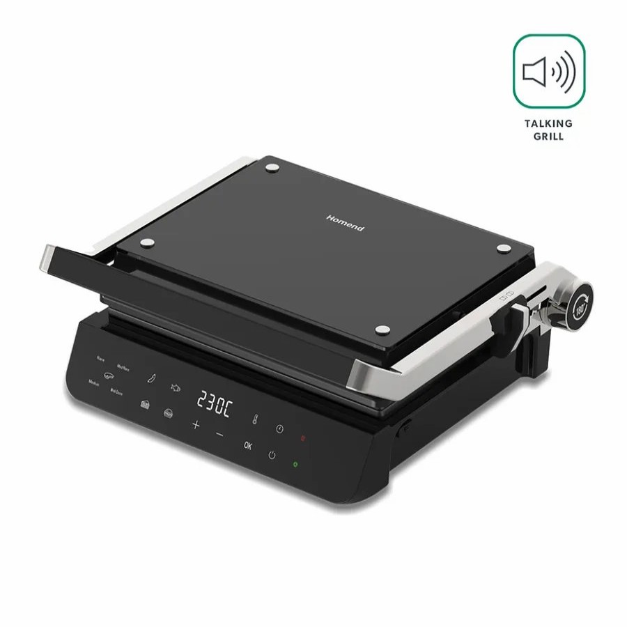 Sandwich Toasters | Homend Homend Grillant 1343 Talking Grill, 2000W, Black