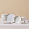 New Generation Bone China Dinner Sets | Karaca Karaca Allure 41-Piece New Generation Bone China Dinner Set For 12 People, White