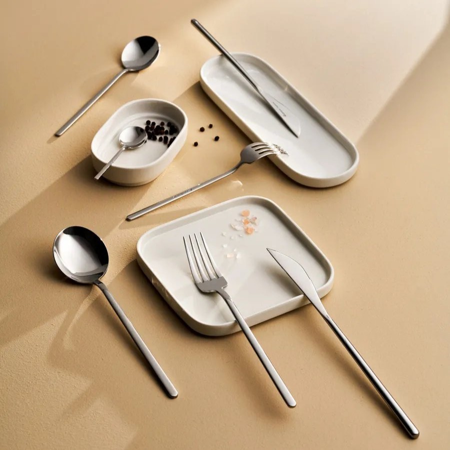 Cutlery Sets | Karaca Karaca Focus 84 Piece Stainless Steel Cutlery Set For 12 People, Silver