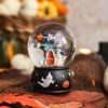 Ornaments | Karaca Home Karaca Halloween Skeleton Ghost Ceramic Snow Globe, 80Mm, Black Multi