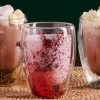 Tumbler Glasses | Karaca Karaca New Year Christmas Pia Glass Glitter Tumbler Glass, 350Ml, Red Transparent