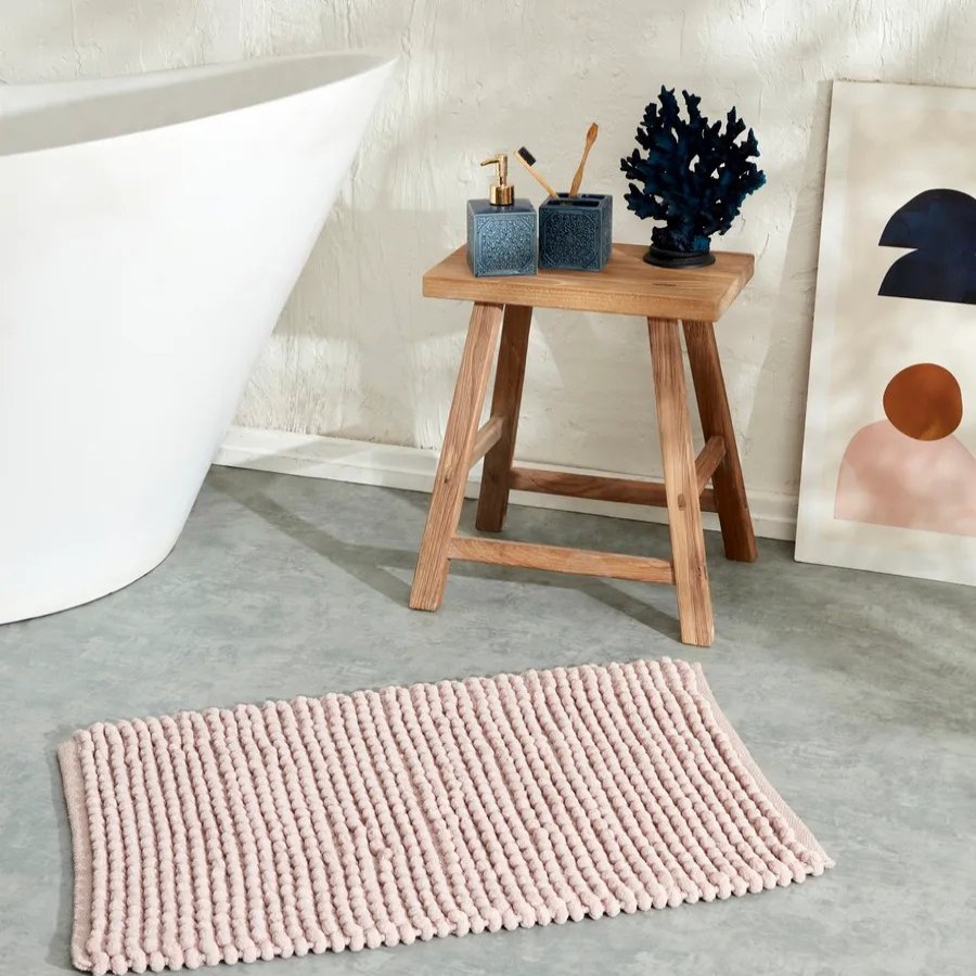 Bath Mats | Karaca Karaca Bubbles Chenille Bath Mat, 50Cmx80Cm, Pink