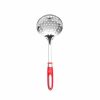 Kitchen Utensils | Karaca Karaca Retro Stainless Steel Skimmer, 32Cm, Red Silver