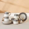 Espresso&Turkish Coffee Cup Sets | Karaca Karaca Globe 12 Piece Porcelain Espresso Turkish Coffee Cup Set For 6 People, 80Ml, Multi