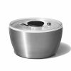 Kitchen Gadgets | Oxo Oxo Stainless Steel Salad Spinner, 10.5Cmx10.5Cmx8Cm, Inox Black