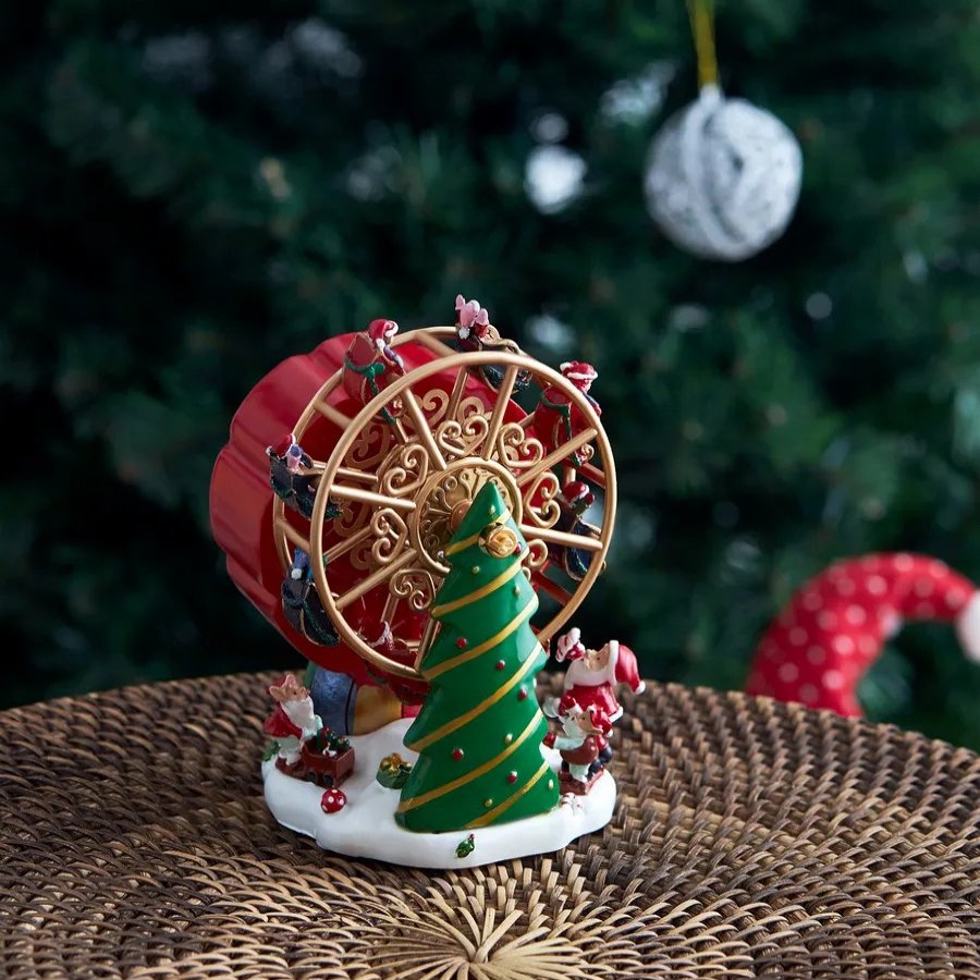 Ornaments | Karaca Home Karaca Home New Year Christmas Musical Ferris Wheel Ornament, 11Cmx11Cmx14.1Cm, Multi