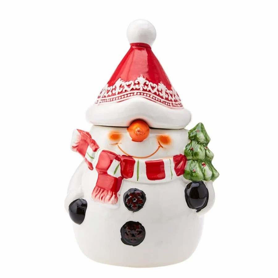 Storage Jars | Karaca Karaca New Year Christmas Snowman Ceramic Storage Jar, 1700Ml, Multi