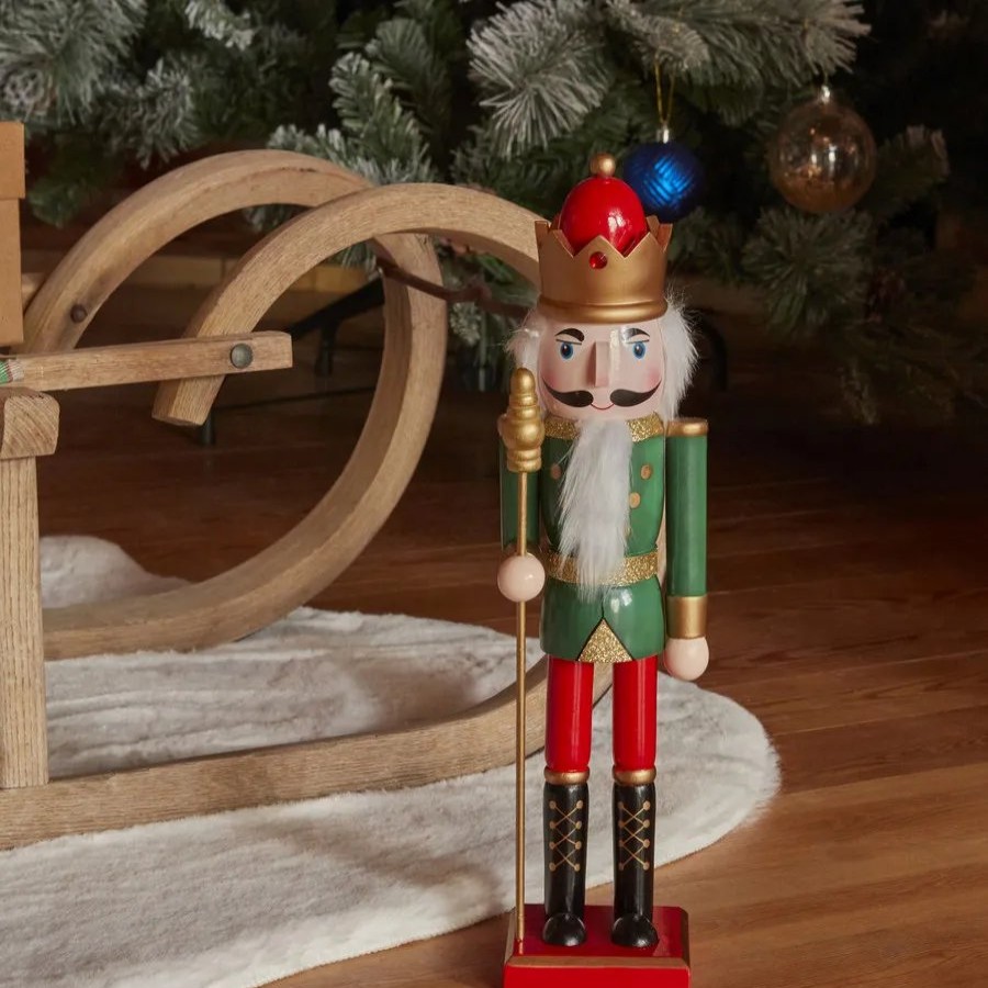 Ornaments | Karaca Home Karaca New Year Christmas Nutcracker Figure, 36Cm, Multi