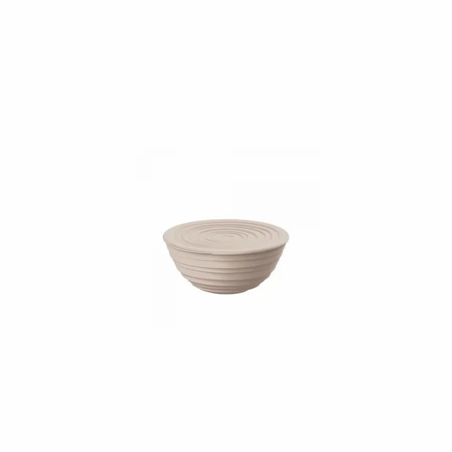 Bowls | Guzzini Guzzini Tierra Salad Bowl With Lid, Large, Taupe