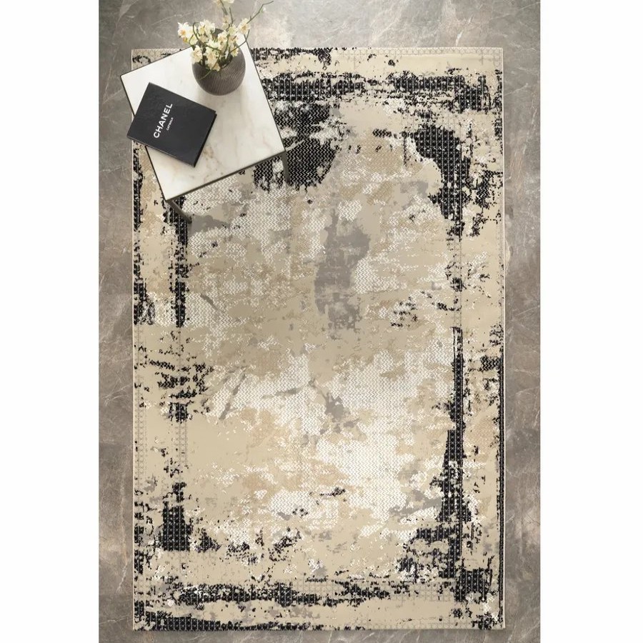 Modern Rugs | Kasmir Rugs Kasmir Rugs 724 Luna Onix Rug, 80Cmx150Cm, Multi