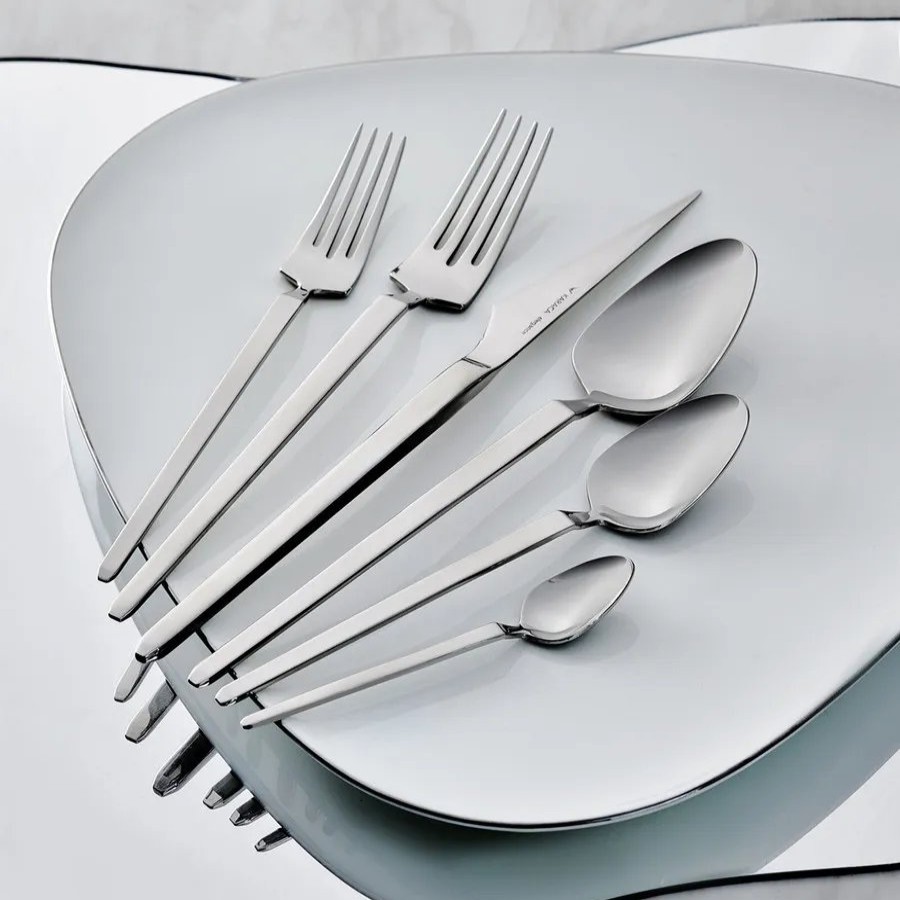 Cutlery Sets | Karaca Karaca New Glacial 84 Piece Stainless Steel Cutlery Set For 12 People, Silver