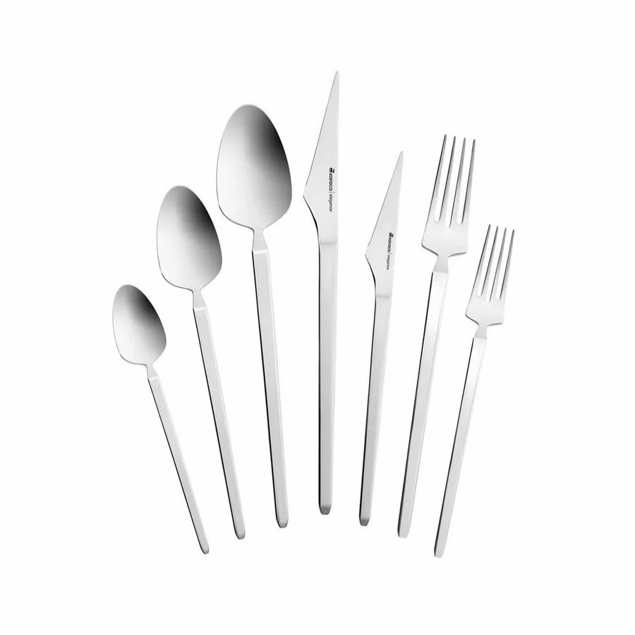 Cutlery Sets | Karaca Karaca New Glacial 84 Piece Stainless Steel Cutlery Set For 12 People, Silver