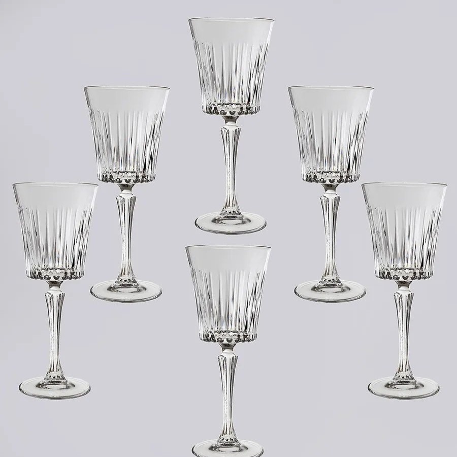 Wine And Champagne Glasses | Rcr Rcr Timeless 6 Piece Glass Wine Glass ...