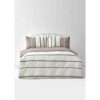 Duvet Cover Sets | Karaca Home Karaca Home Dobby Woven Duvet Cover Set, Super King, Brown White