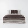 Duvet Cover Sets | Karaca Home Karaca Home Aspen 100% Turkish Cotton Duvet Cover Set, King, White Brown Black