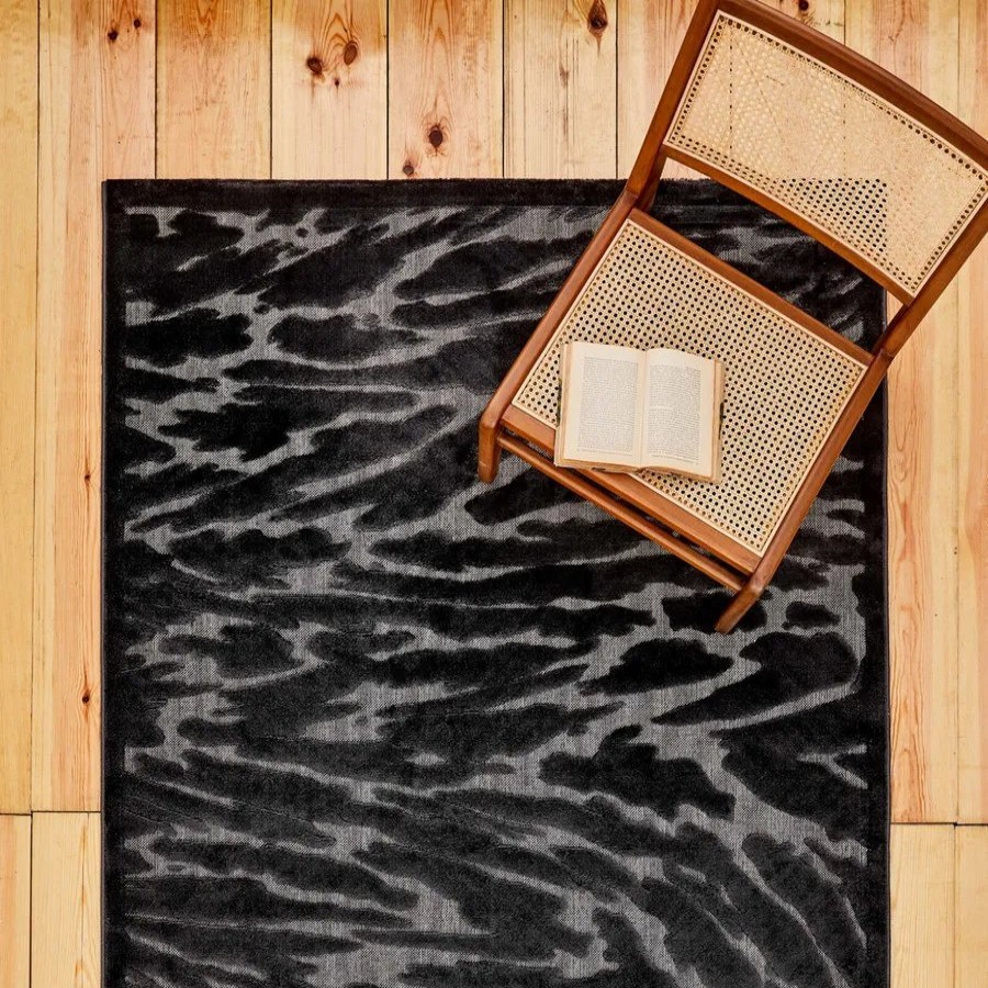 Scandinavian Rugs | Kasmir Rugs Kasmir Rugs 724 Scandinavian Storm Rug, 160Cmx230Cm, Black Grey