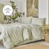 Duvet Cover Sets | Karaca Home Karaca Home 4 Elements 100% Turkish Cotton Duvet Cover Set With Bed Sheet, Double, Beige