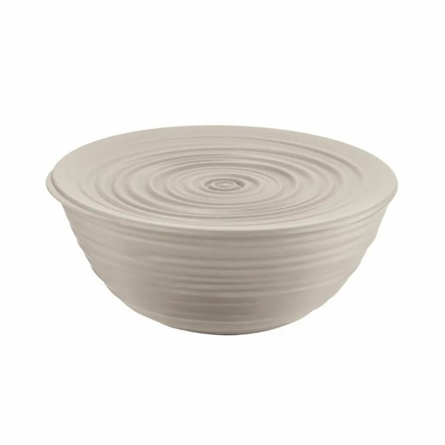 Bowls | Guzzini Guzzini Tierra Salad Bowl With Lid, Large, Brown