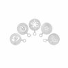 Kitchen Gadgets | Karaca Karaca 5 Piece Latte Stencil Set, Silver