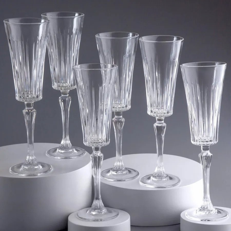 Wine And Champagne Glasses | Rcr Rcr Timeless 6 Piece Crystal Glass ...