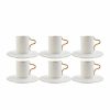 Espresso&Turkish Coffee Cup Sets | Karaca Karaca Aged 12 Piece Porcelain Espresso Turkish Coffee Cup Set For 6 People, 80Ml, Multi