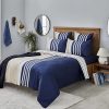 Duvet Cover Sets | Nautica Home Nautica Aport 100% Turkish Cotton Duvet Cover Set, Super King, 260Cmx220Cm, Navy Blue Multi