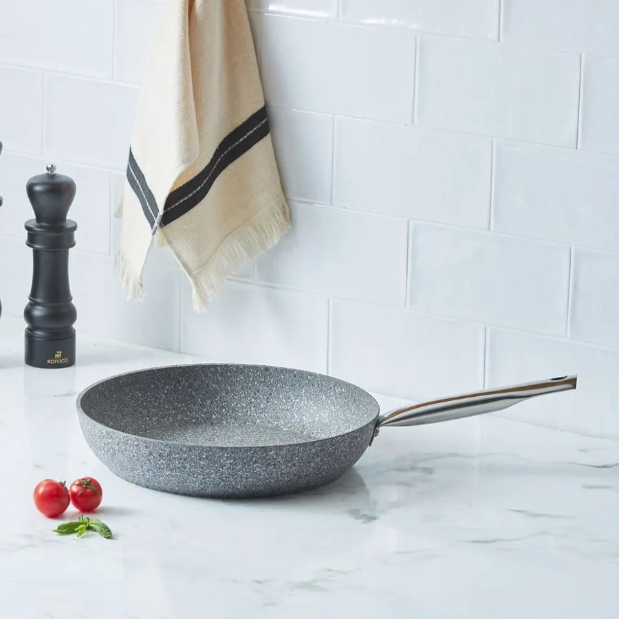 Pans | Karaca Karaca Vierno Biogranite Frying Pan, 30Cm, Grey