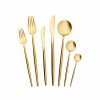 Cutlery Sets | Karaca Karaca Jupiter 84 Piece Stainless Steel Cutlery Set For 12 People, Matte Champain Gold