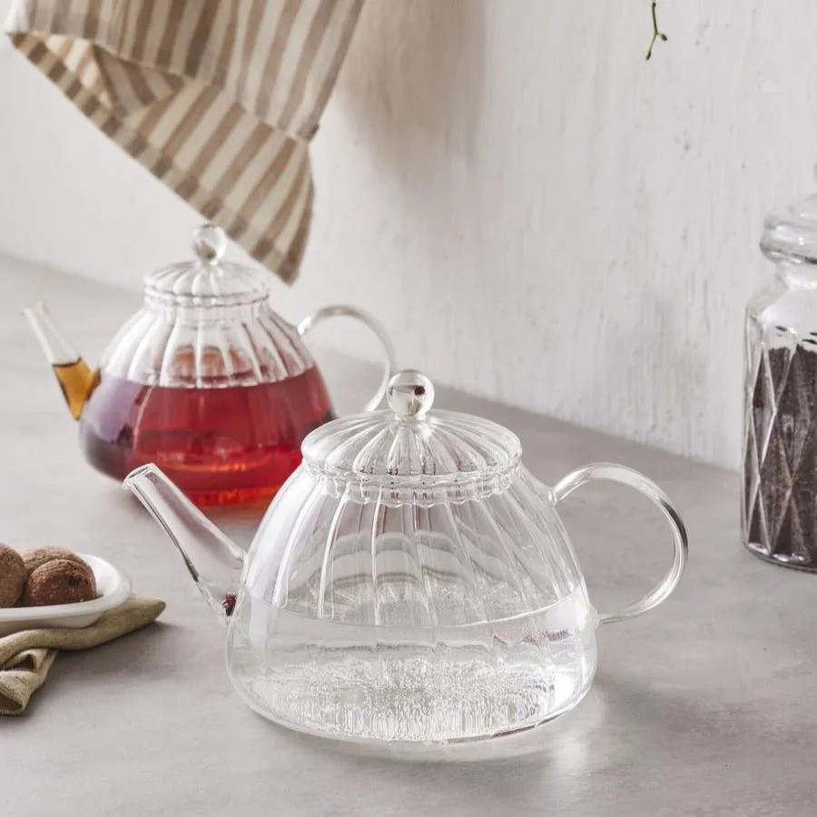 Turkish Teapots | Karaca Karaca Lori Borosilicate Glass Teapot Set, Transparent