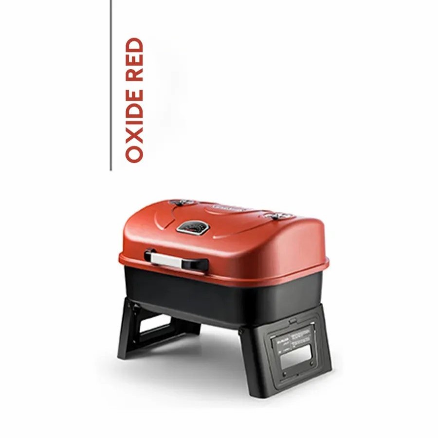 Bbqs | Guruss Guruss Go Grill Charcoal Barbecue, 51Cmx37Cm, Oxide Red Black