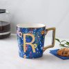 Mugs | Karaca Karaca Flower Porcelain Letter R Mug, 350Ml, Multi