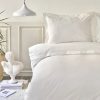 Duvet Cover Sets | Karaca Home Karaca Home Livia Percale Embroidered 100% Turkish Cotton Duvet Cover Set, Double, White