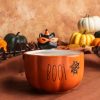 Bowls | Karaca Karaca Halloween Boo Ceramic Cereal/Soup Bowl, 15Cm, Orange Black