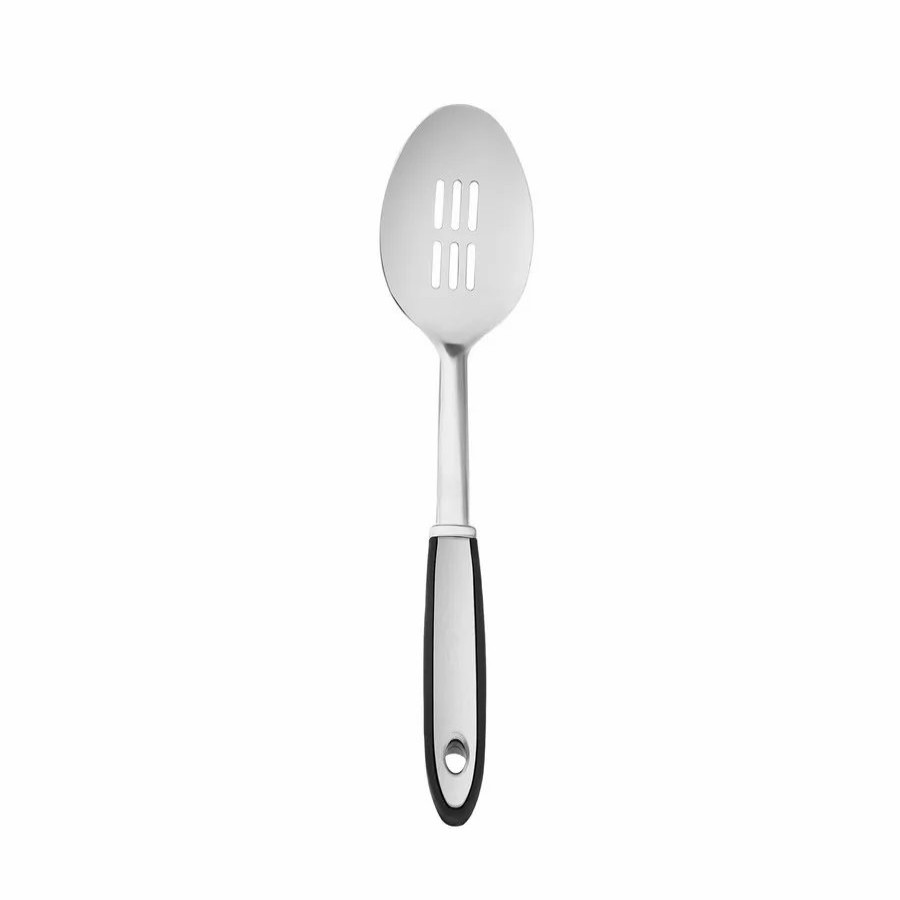 Kitchen Utensils | Karaca Karaca Viona Stainless Steel Slotted Serving Spoon, 33Cm, Grey