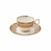 Espresso&Turkish Coffee Cup Sets | Weimar Weimar Hilda Of Nassau 12 Piece Fine Bone Coffee Cup And Saucer Set For 6 People, 90Ml, White Gold